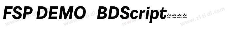 FSP DEMO   BDScript字体转换